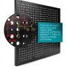 Daanxw Steel Pegboard Panel 4 Pack 16x12 Inch Black Wall Mount-2