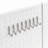 Amazon Basics Foldable Metal Pegboard Kit 48-Piece Gray Wall Mount-4