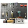 Daanxw Steel Pegboard Panel 12x12 Inch Wall Mount Black 4-Pack-2