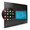 Daanxw Steel Pegboard Panel 4 Pack Wall Mount Black 16x12 Inch-2