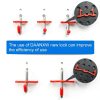 Daanxw Steel Pegboard Panel 4 Pack Wall Mount Black 16x12 Inch-6