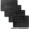 Daanxw Steel Pegboard Panel 4 Pack Wall Mount Black 16x12 Inch-0