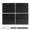 Daanxw Steel Pegboard Panel 4 Pack 16x12 Inch Black Wall Mount-0
