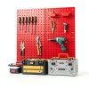 Daanxw Pegboard Panel 12x12 Metal Wall Mount 4 Pack Red-2