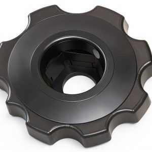 Innovative Components ANH7-HEXF6 2.38" Lock Fluted Knob Black 10pcs-0