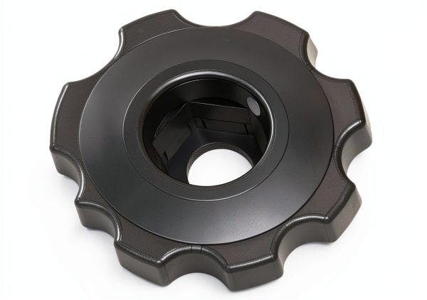 Innovative Components ANH7-HEXF6 2.38" Lock Fluted Knob Black 10pcs-0
